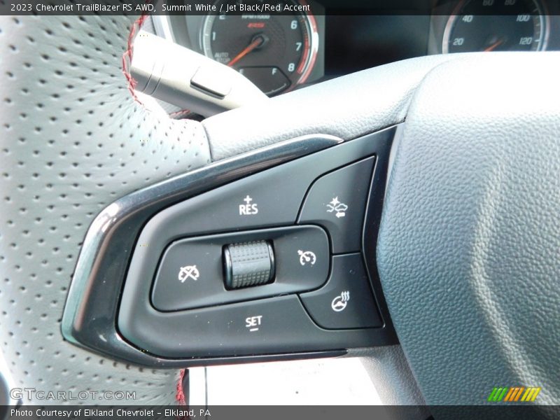Summit White / Jet Black/Red Accent 2023 Chevrolet TrailBlazer RS AWD