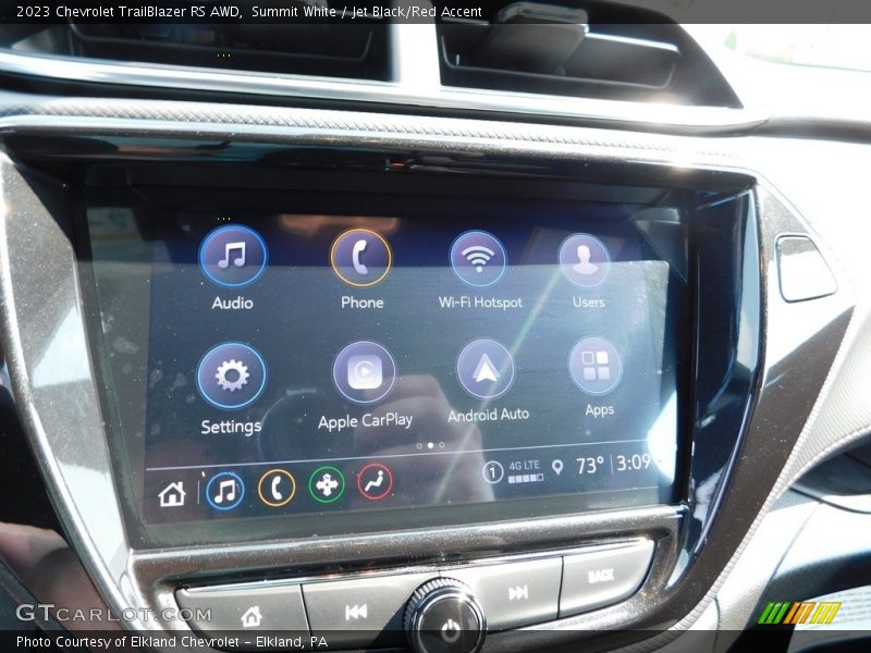 Summit White / Jet Black/Red Accent 2023 Chevrolet TrailBlazer RS AWD