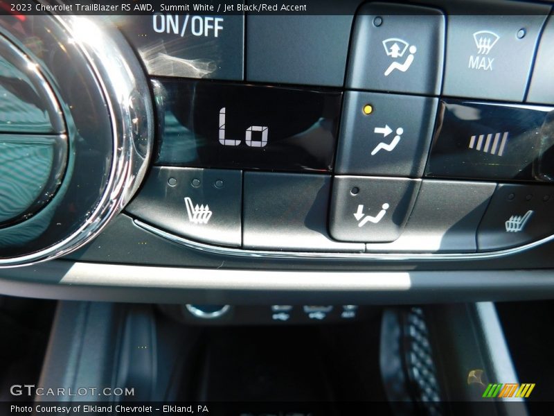 Summit White / Jet Black/Red Accent 2023 Chevrolet TrailBlazer RS AWD