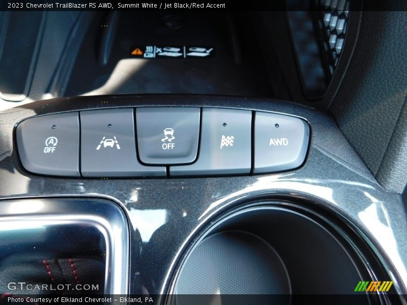 Summit White / Jet Black/Red Accent 2023 Chevrolet TrailBlazer RS AWD