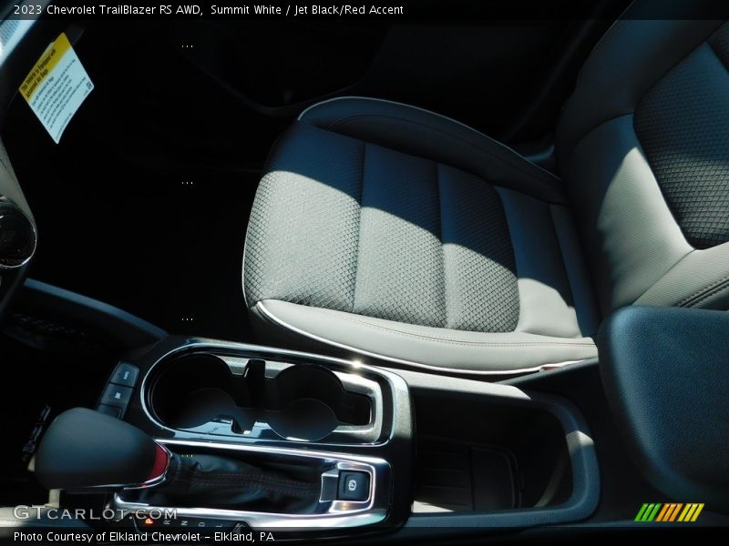 Summit White / Jet Black/Red Accent 2023 Chevrolet TrailBlazer RS AWD