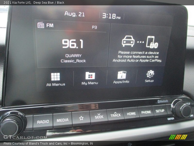 Deep Sea Blue / Black 2021 Kia Forte LXS