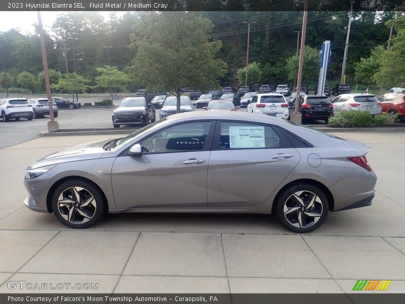 Fluid Metal / Medium Gray 2023 Hyundai Elantra SEL