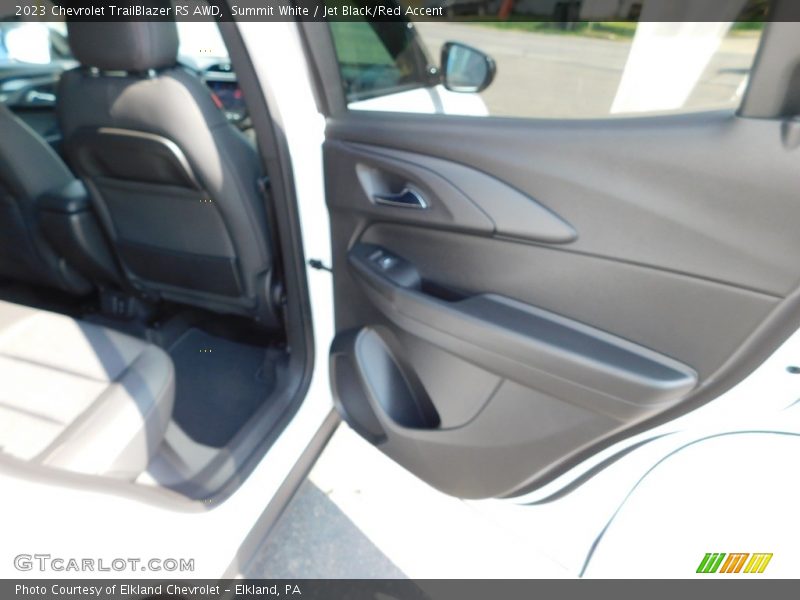 Summit White / Jet Black/Red Accent 2023 Chevrolet TrailBlazer RS AWD