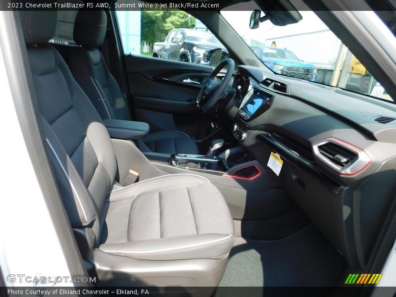Summit White / Jet Black/Red Accent 2023 Chevrolet TrailBlazer RS AWD
