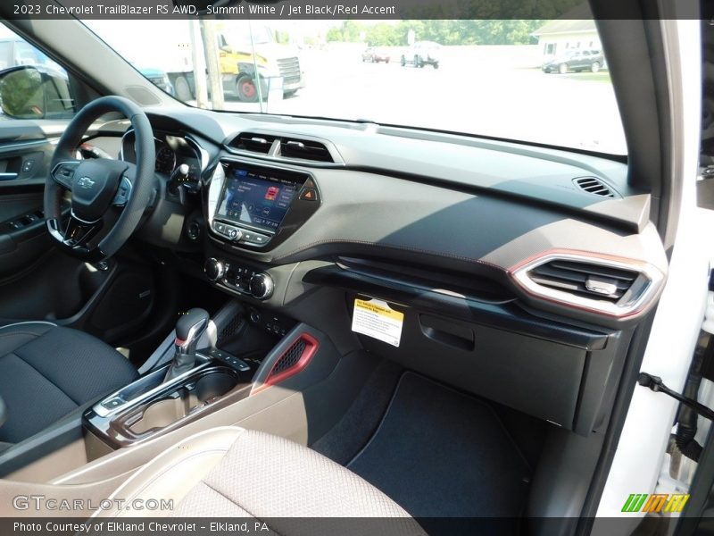 Summit White / Jet Black/Red Accent 2023 Chevrolet TrailBlazer RS AWD