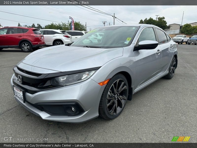 Front 3/4 View of 2021 Civic Sport Sedan