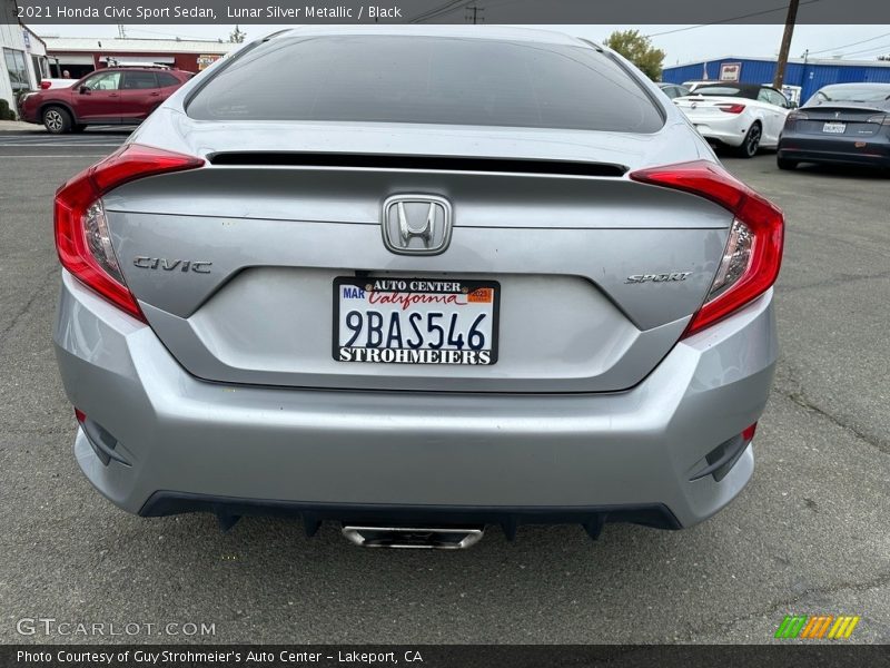 Lunar Silver Metallic / Black 2021 Honda Civic Sport Sedan