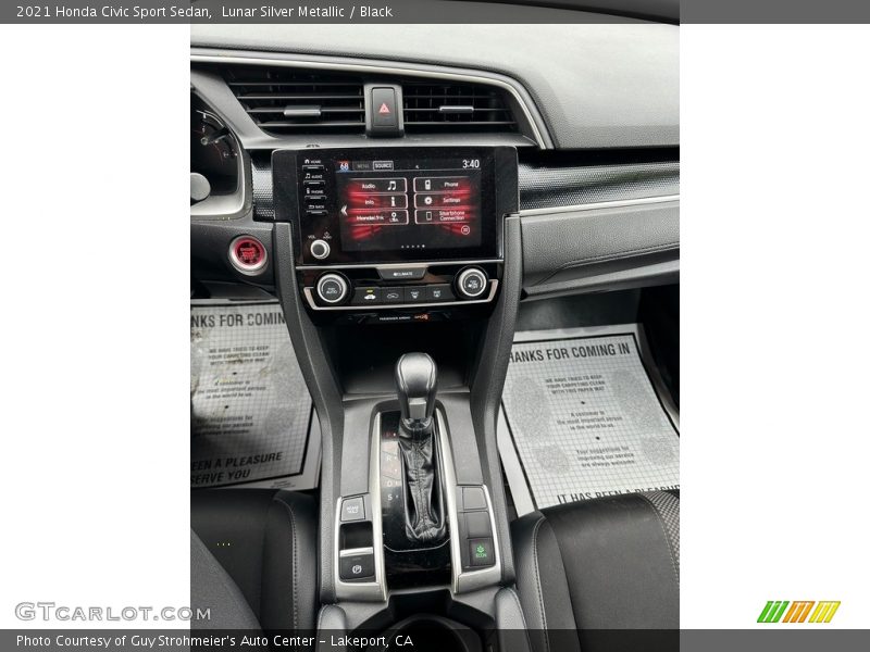 Lunar Silver Metallic / Black 2021 Honda Civic Sport Sedan