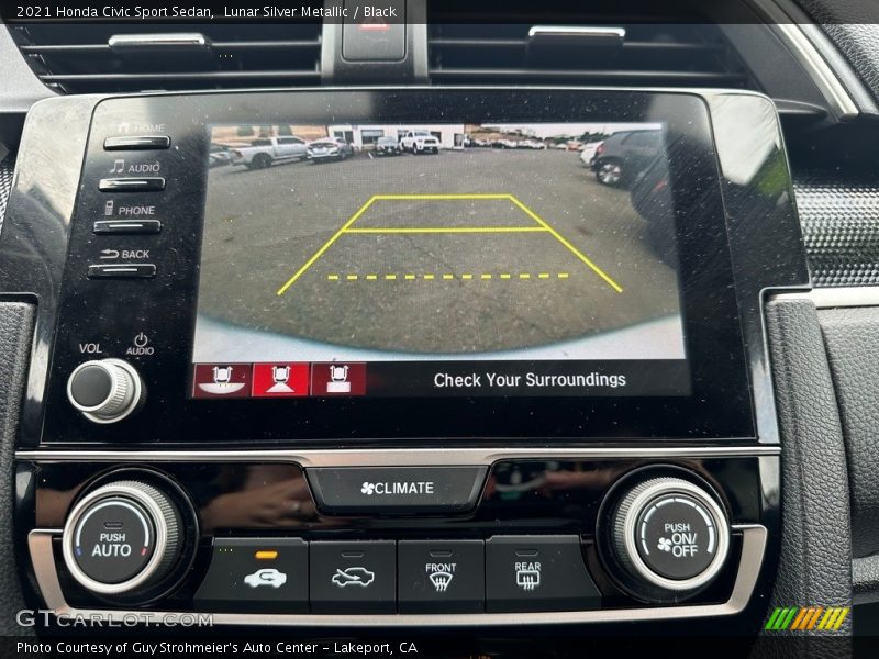 Controls of 2021 Civic Sport Sedan