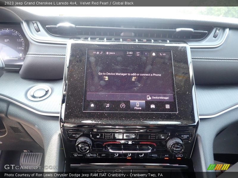Velvet Red Pearl / Global Black 2023 Jeep Grand Cherokee L Laredo 4x4