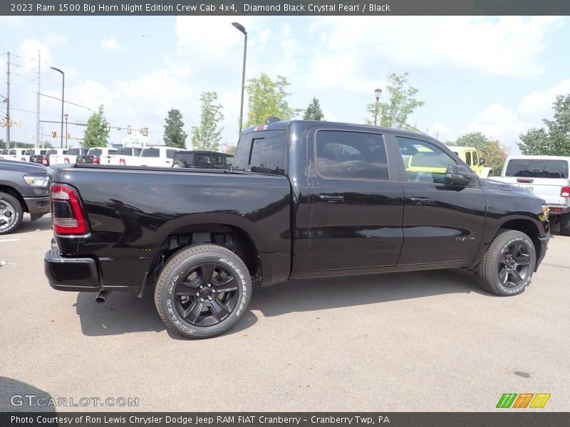 Diamond Black Crystal Pearl / Black 2023 Ram 1500 Big Horn Night Edition Crew Cab 4x4