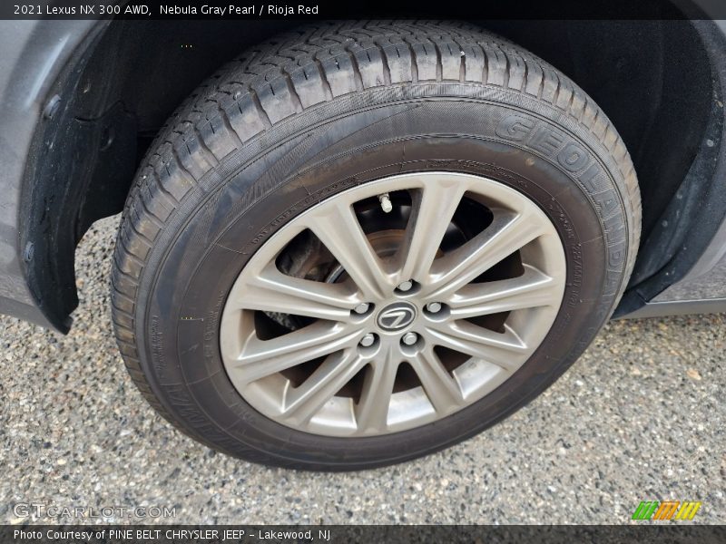 Nebula Gray Pearl / Rioja Red 2021 Lexus NX 300 AWD