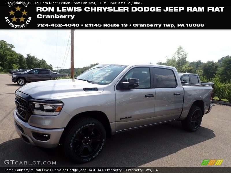 Billet Silver Metallic / Black 2023 Ram 1500 Big Horn Night Edition Crew Cab 4x4