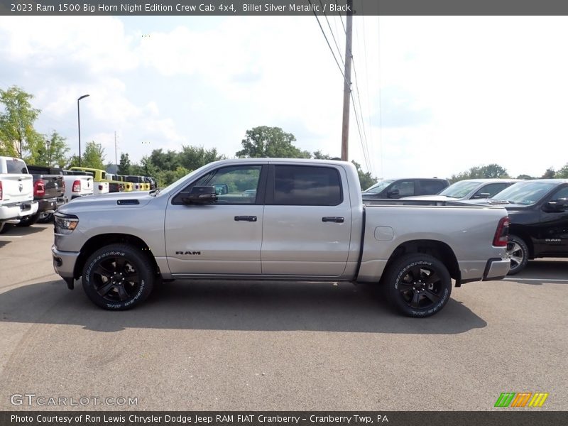 Billet Silver Metallic / Black 2023 Ram 1500 Big Horn Night Edition Crew Cab 4x4