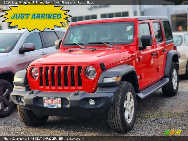 Firecracker Red / Black 2020 Jeep Wrangler Unlimited Sport 4x4