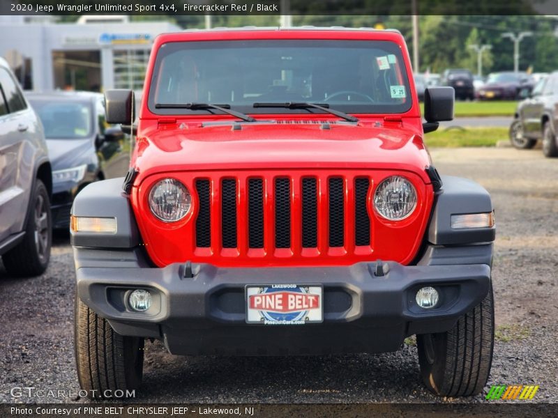 Firecracker Red / Black 2020 Jeep Wrangler Unlimited Sport 4x4