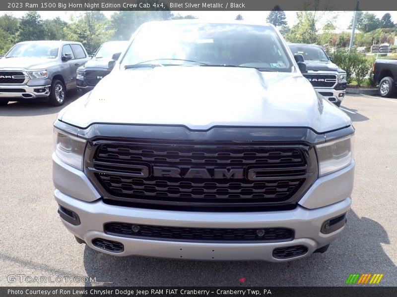 Billet Silver Metallic / Black 2023 Ram 1500 Big Horn Night Edition Crew Cab 4x4