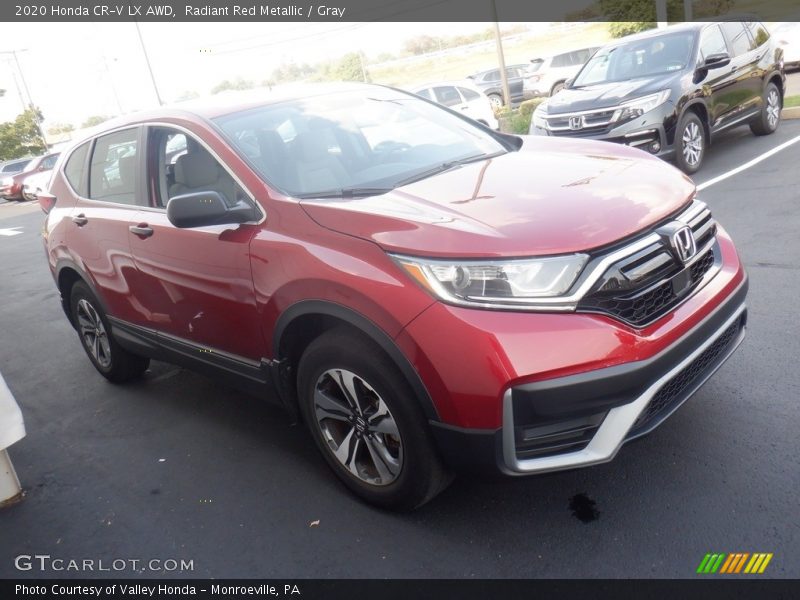 Radiant Red Metallic / Gray 2020 Honda CR-V LX AWD