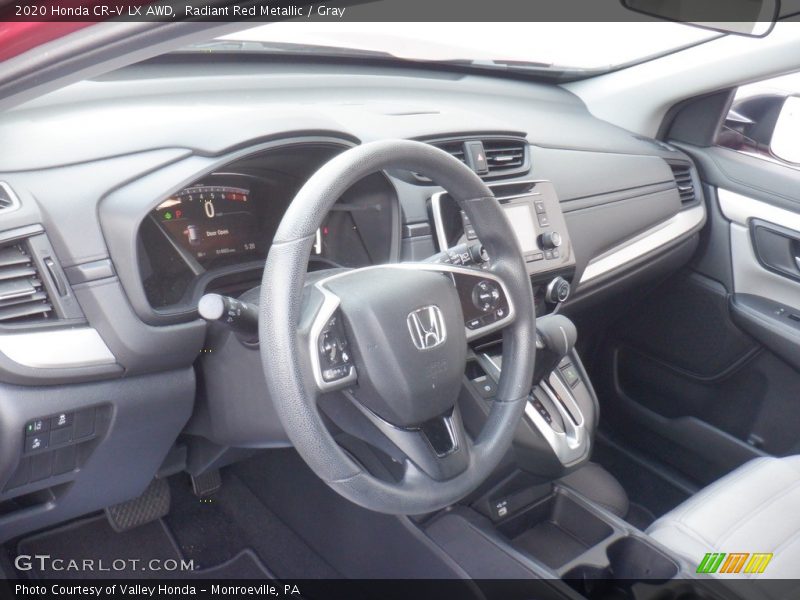 Radiant Red Metallic / Gray 2020 Honda CR-V LX AWD
