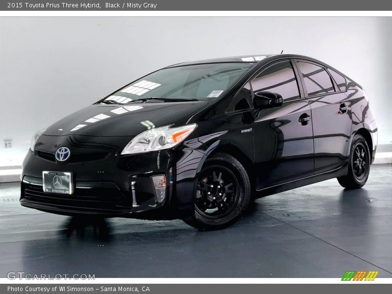 Black / Misty Gray 2015 Toyota Prius Three Hybrid
