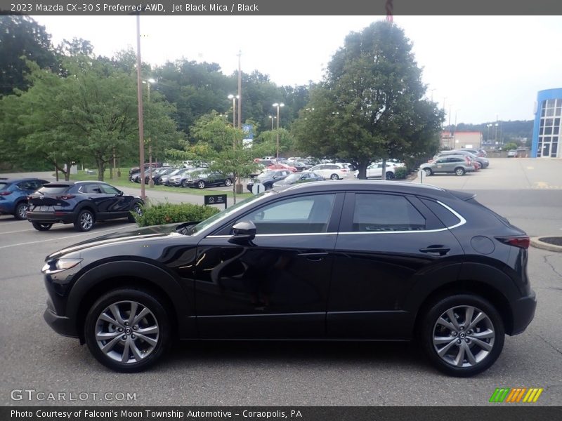 Jet Black Mica / Black 2023 Mazda CX-30 S Preferred AWD