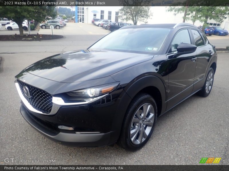 Jet Black Mica / Black 2023 Mazda CX-30 S Preferred AWD