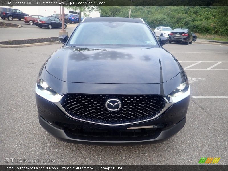 Jet Black Mica / Black 2023 Mazda CX-30 S Preferred AWD