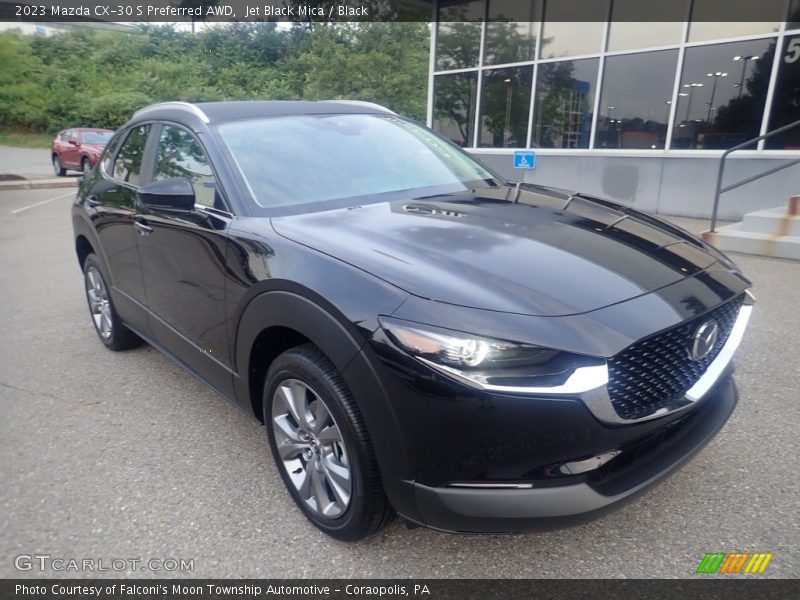 Jet Black Mica / Black 2023 Mazda CX-30 S Preferred AWD