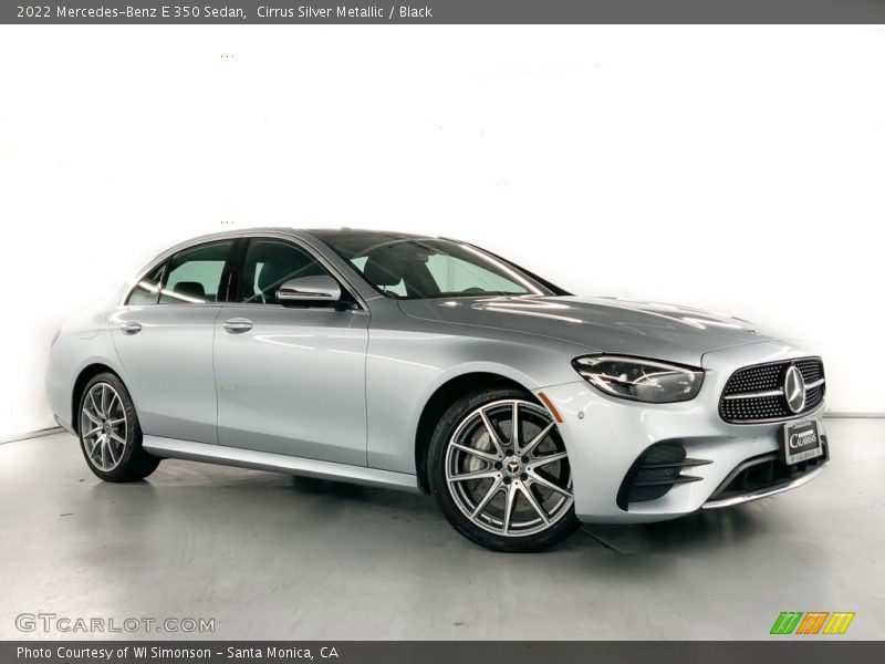 Cirrus Silver Metallic / Black 2022 Mercedes-Benz E 350 Sedan