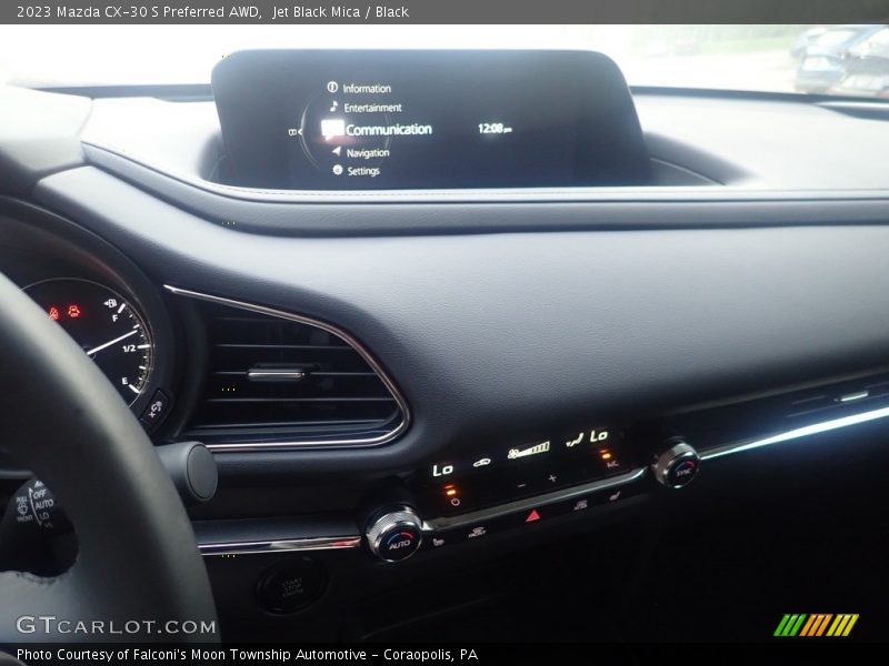 Jet Black Mica / Black 2023 Mazda CX-30 S Preferred AWD