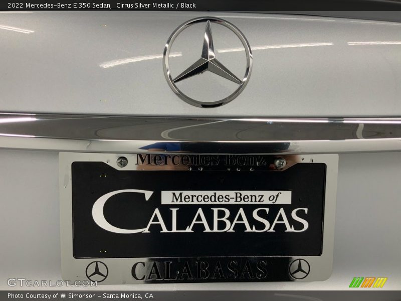 Cirrus Silver Metallic / Black 2022 Mercedes-Benz E 350 Sedan