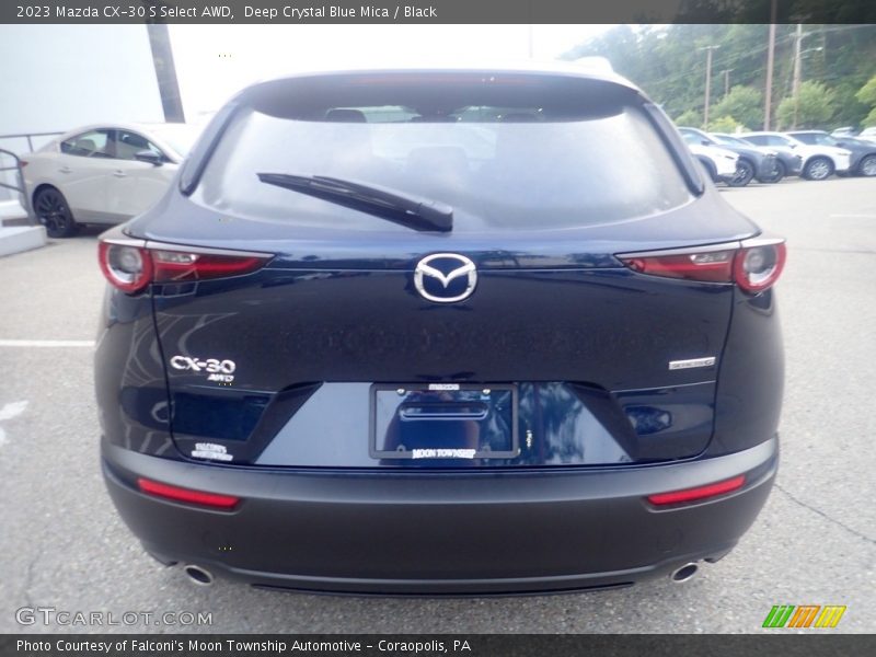 Deep Crystal Blue Mica / Black 2023 Mazda CX-30 S Select AWD