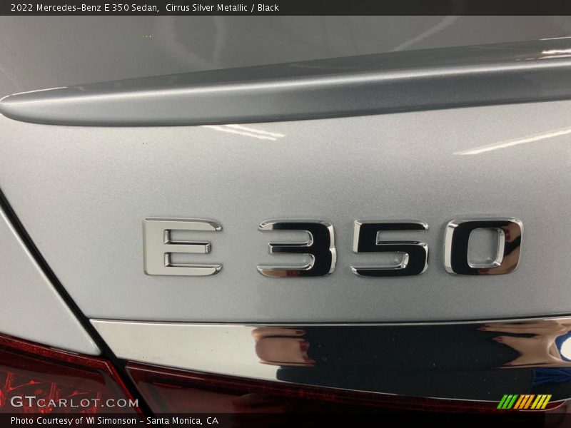 Cirrus Silver Metallic / Black 2022 Mercedes-Benz E 350 Sedan