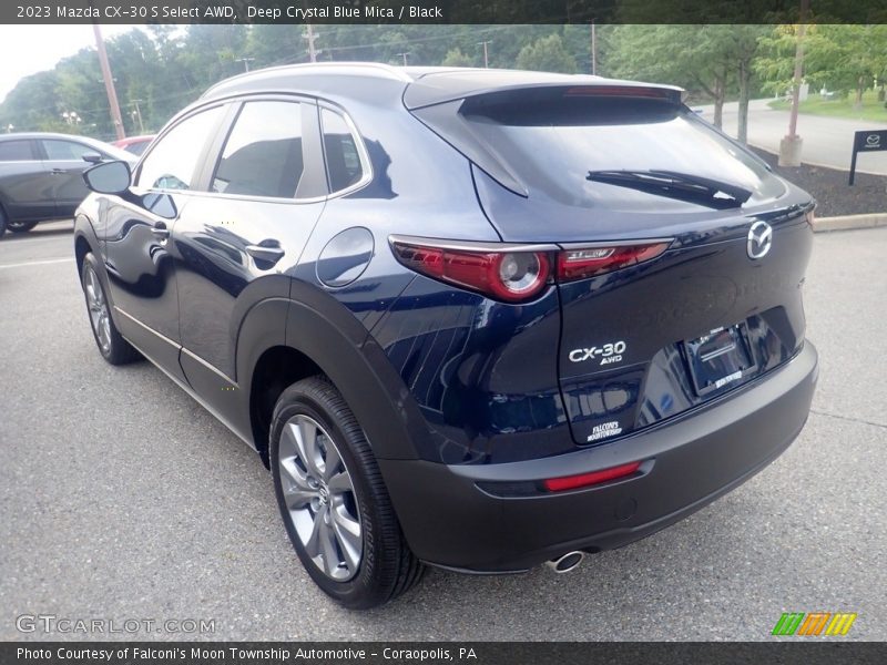 Deep Crystal Blue Mica / Black 2023 Mazda CX-30 S Select AWD