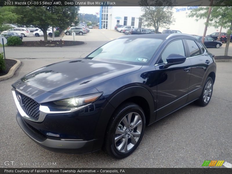 Deep Crystal Blue Mica / Black 2023 Mazda CX-30 S Select AWD