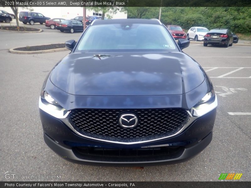Deep Crystal Blue Mica / Black 2023 Mazda CX-30 S Select AWD