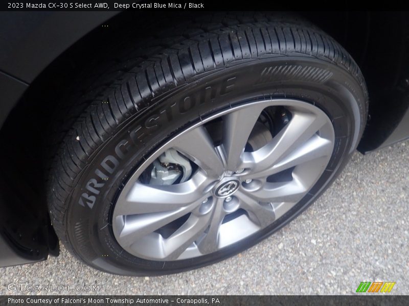 Deep Crystal Blue Mica / Black 2023 Mazda CX-30 S Select AWD