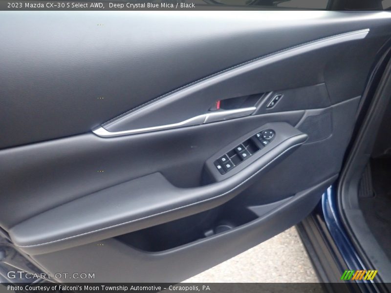 Deep Crystal Blue Mica / Black 2023 Mazda CX-30 S Select AWD