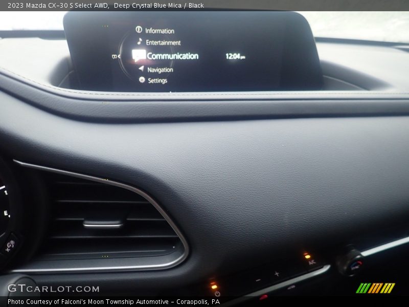 Deep Crystal Blue Mica / Black 2023 Mazda CX-30 S Select AWD