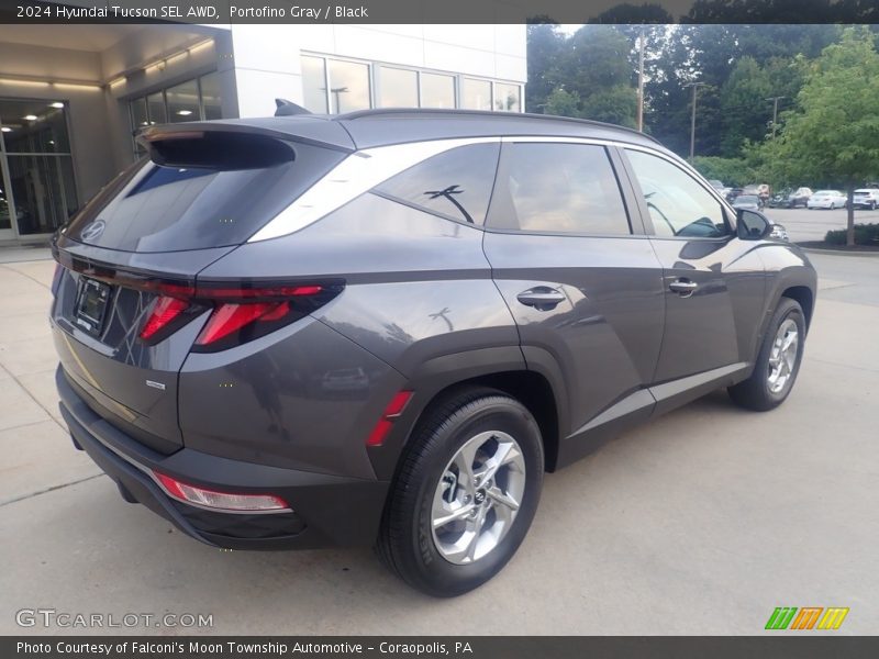 Portofino Gray / Black 2024 Hyundai Tucson SEL AWD