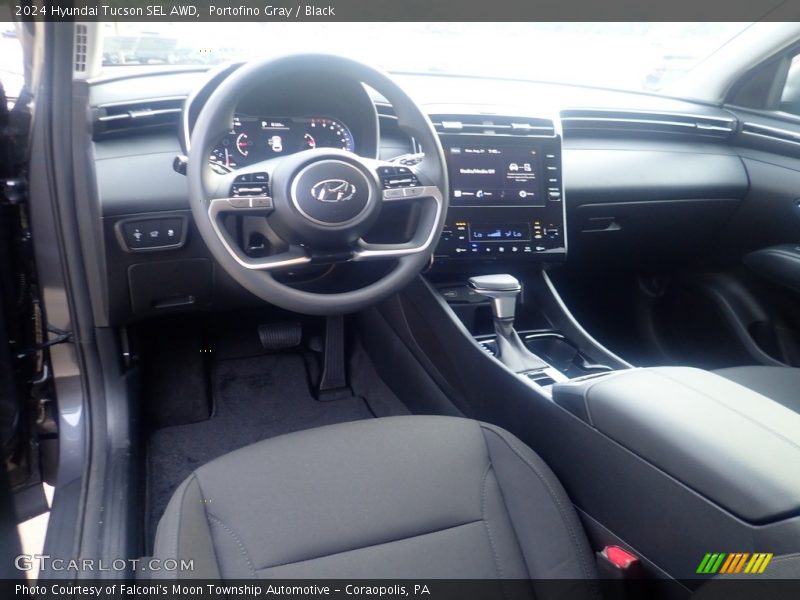 Portofino Gray / Black 2024 Hyundai Tucson SEL AWD