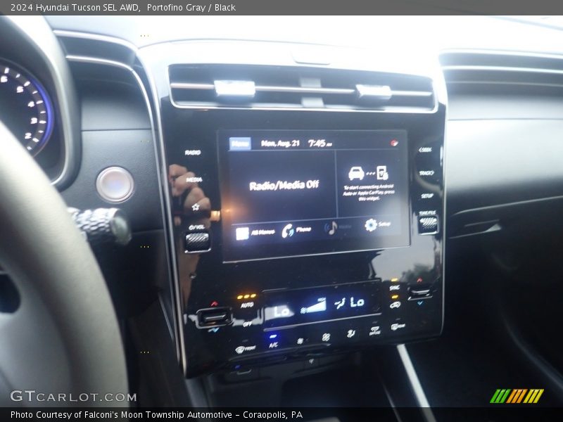 Portofino Gray / Black 2024 Hyundai Tucson SEL AWD