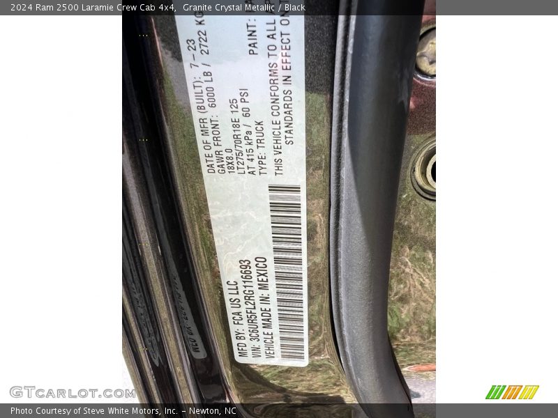 Granite Crystal Metallic / Black 2024 Ram 2500 Laramie Crew Cab 4x4