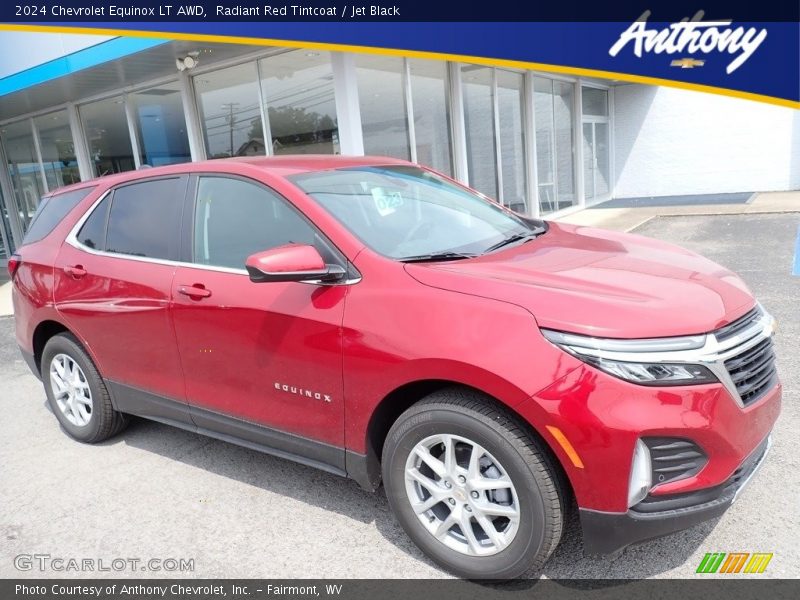 Radiant Red Tintcoat / Jet Black 2024 Chevrolet Equinox LT AWD