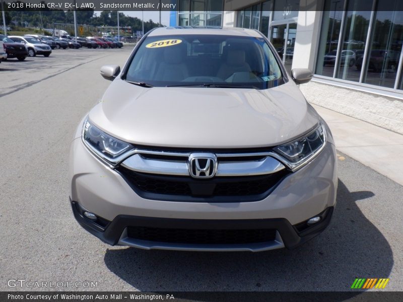 Sandstorm Metallic / Ivory 2018 Honda CR-V EX-L AWD