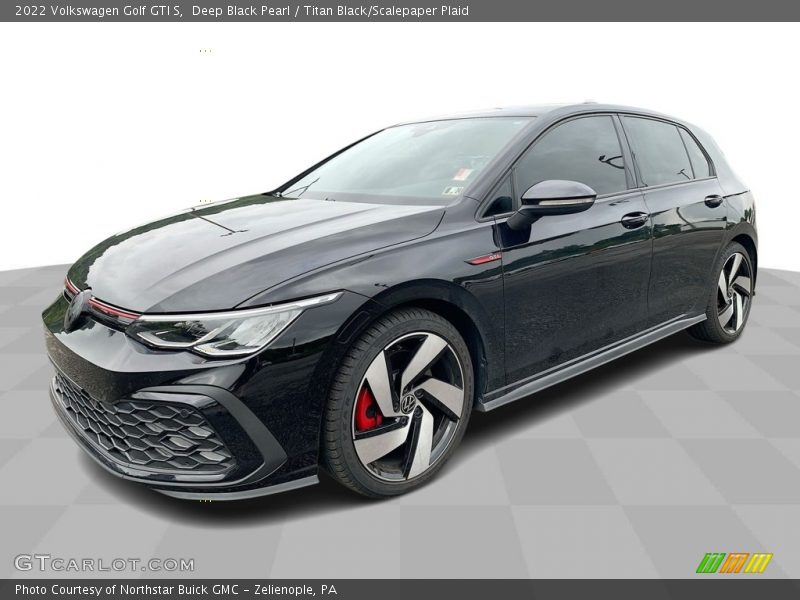 Deep Black Pearl / Titan Black/Scalepaper Plaid 2022 Volkswagen Golf GTI S