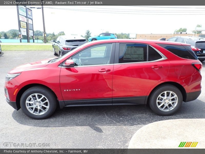 Radiant Red Tintcoat / Jet Black 2024 Chevrolet Equinox LT AWD
