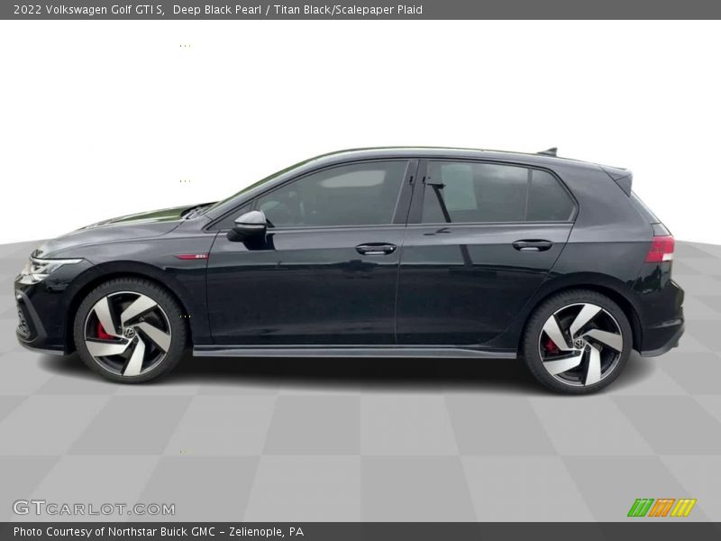 Deep Black Pearl / Titan Black/Scalepaper Plaid 2022 Volkswagen Golf GTI S