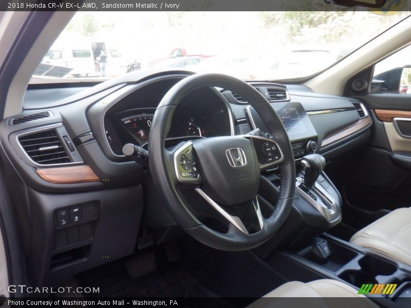 Sandstorm Metallic / Ivory 2018 Honda CR-V EX-L AWD
